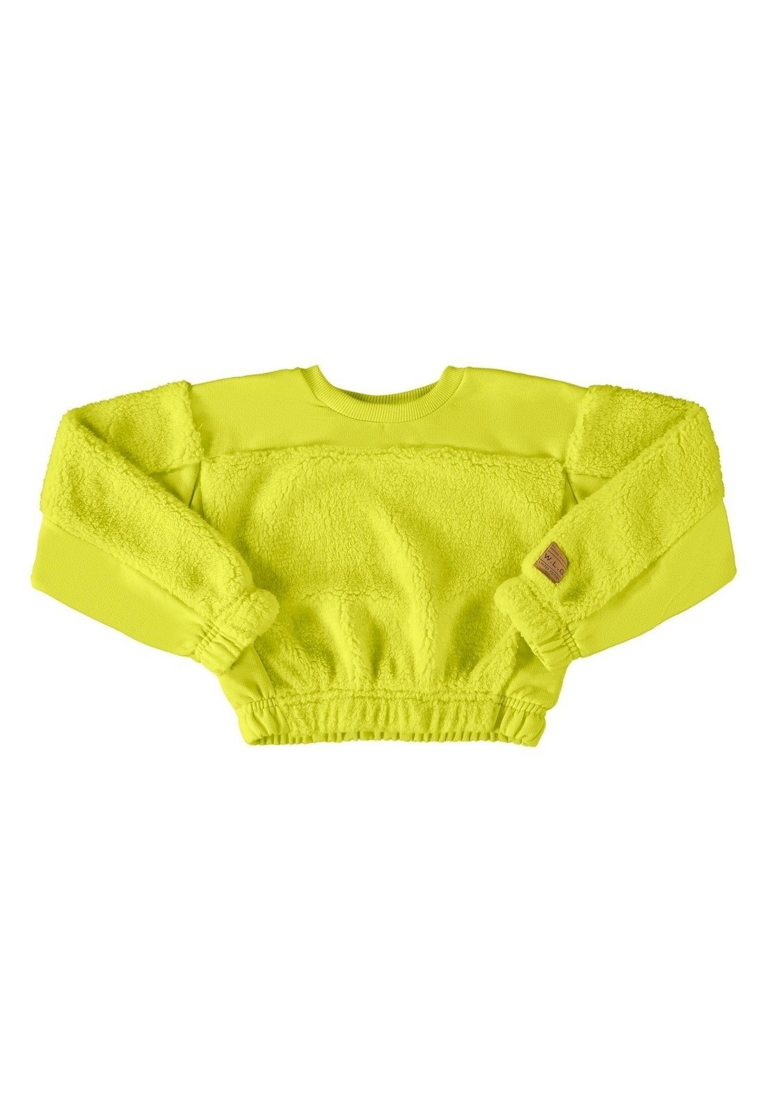 Vista 2 Infantil - Blusão em Moletom Juvenil Gloss verde Gloss verde