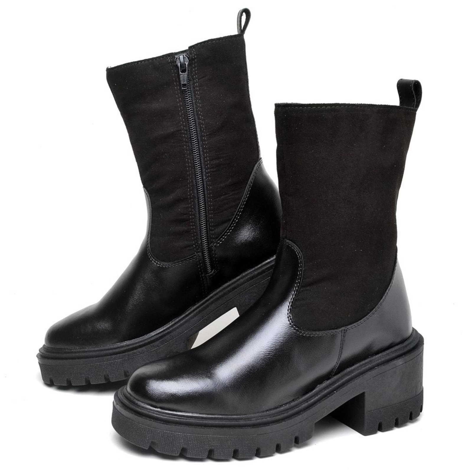 Vista 3 Bota Feminina de Salto Tratorado DUBUY 1200FG preto DUBUY preto