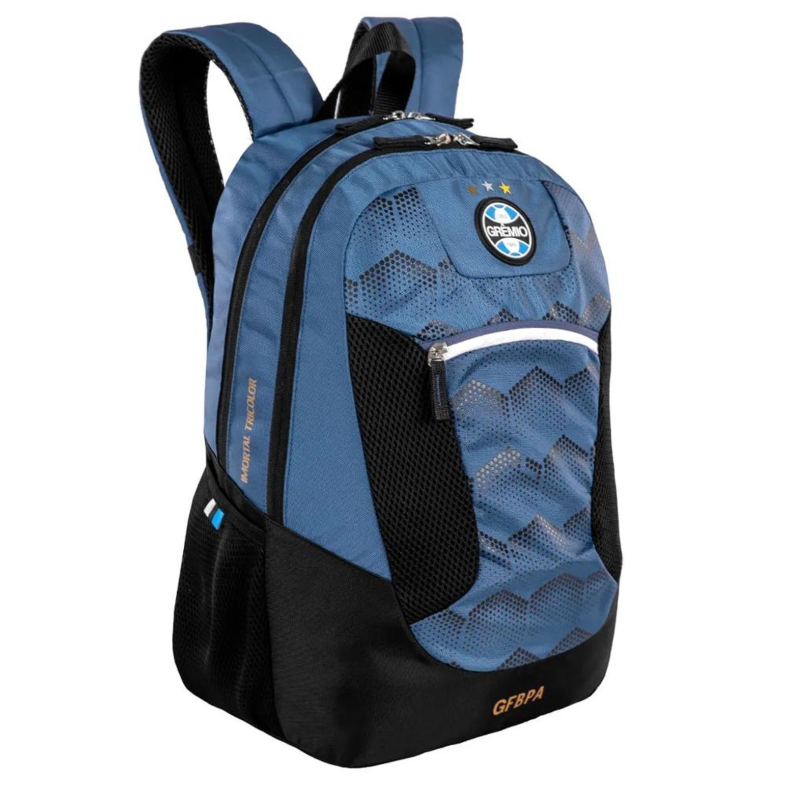 Vista 3 Infantil - Mochila Sestini Grêmio X01 2 Compartimentos Azul incolor azul Sestini incolor azul