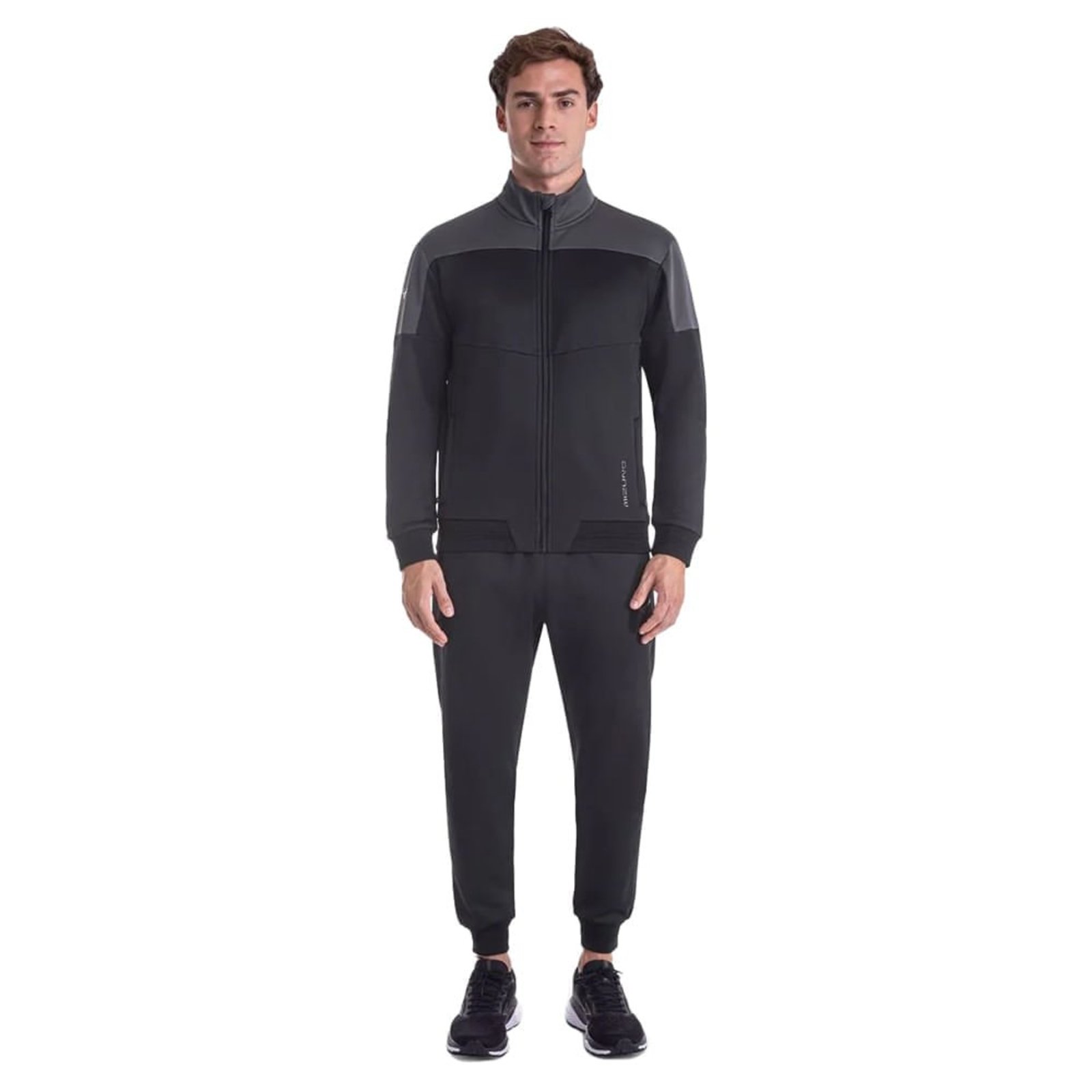 Agasalho Masculino Mizuno Root V Esportivo Preto/Cinza