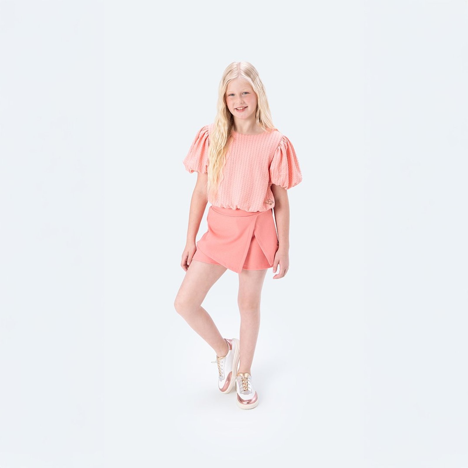 Infantil - Blusa Manga Curta Bufante Menina Lilica Ripilica
