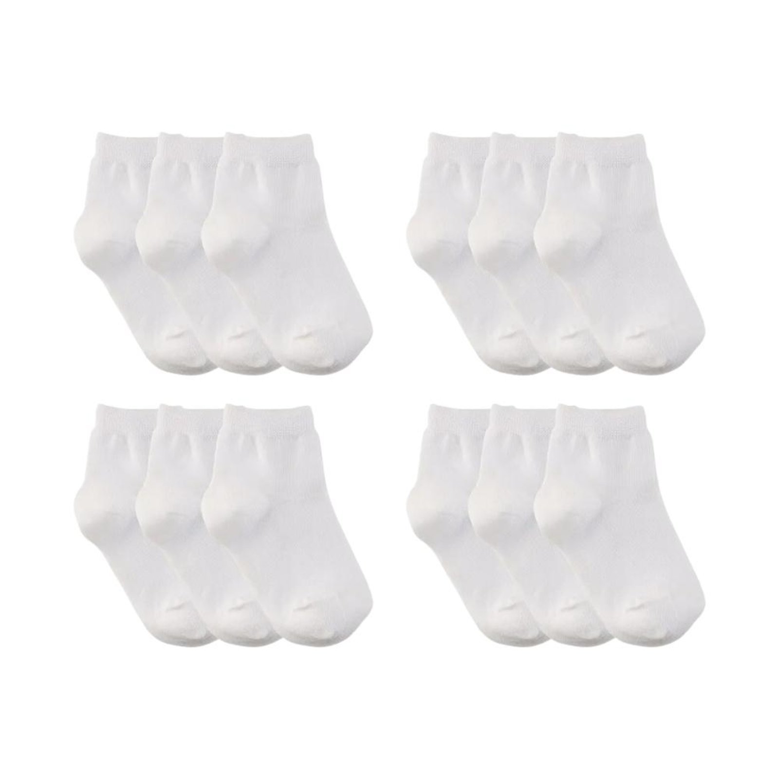 Kit 12 Pares Meia Lupo Cano Médio Original Algodão Mist Branco