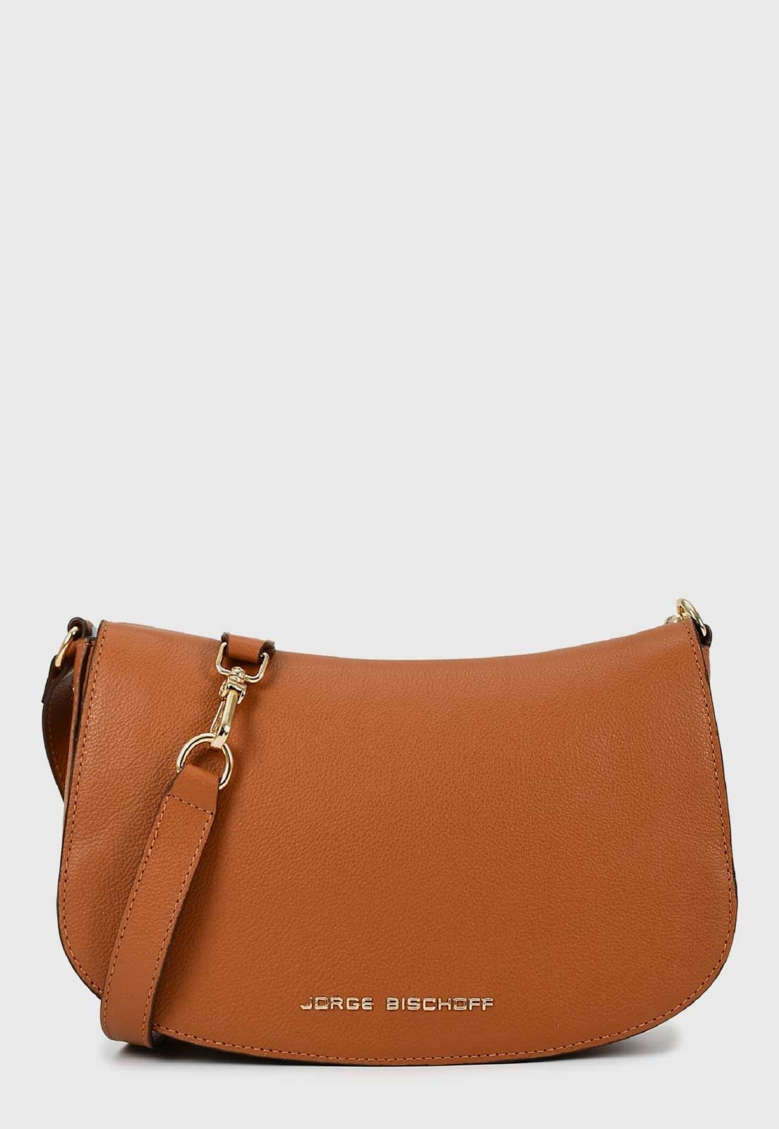 Bolsa Feminina Jorge Bischoff Couro Caramelo