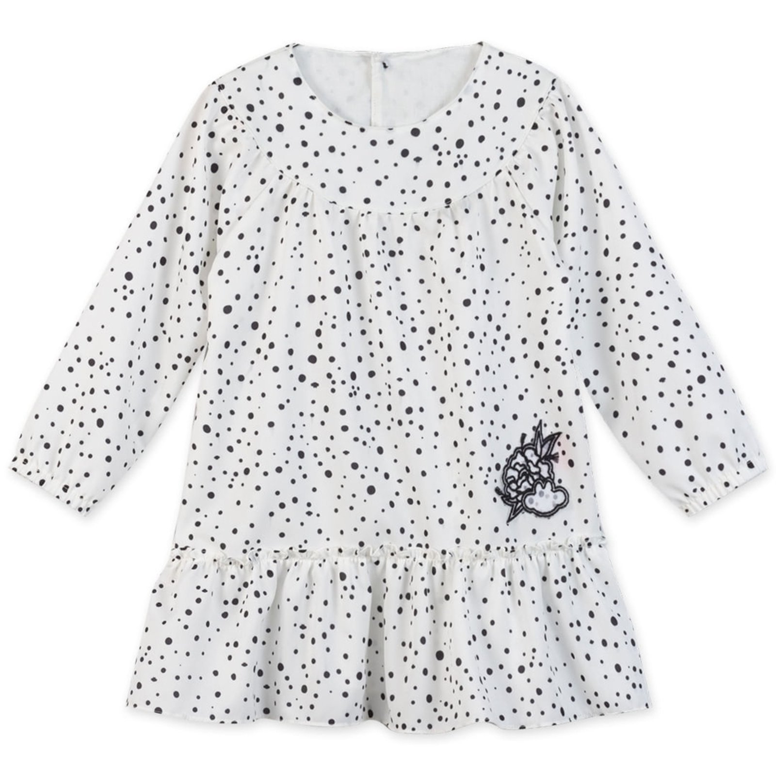 Infantil – Vestido Poá Manga Longa Feminino lilica Ripilica