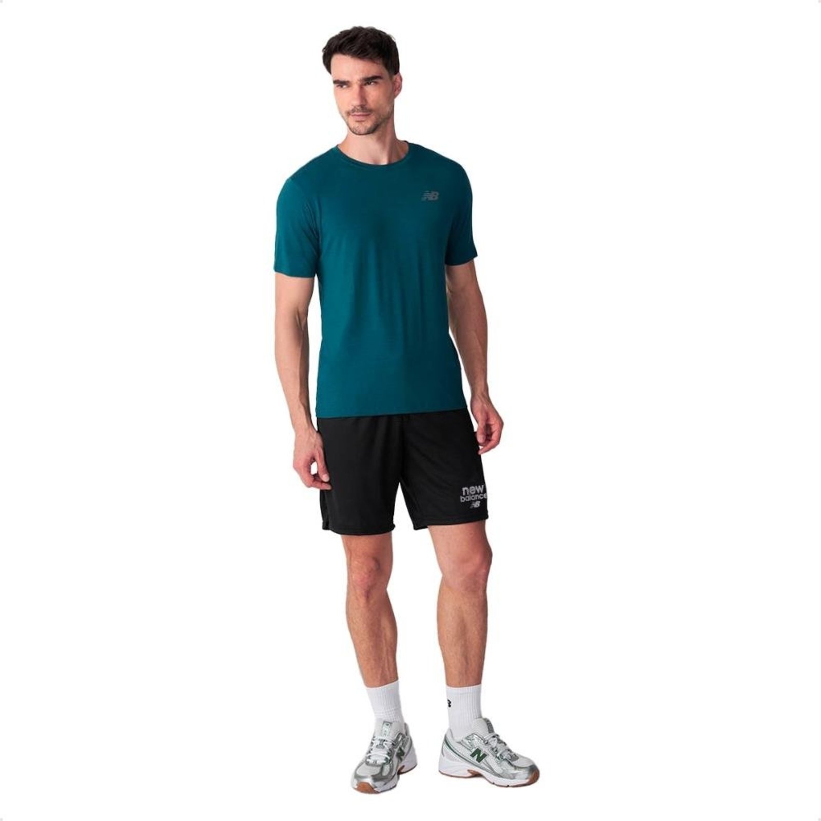 Bermuda New Balance Graphic 9 Masculina Preto