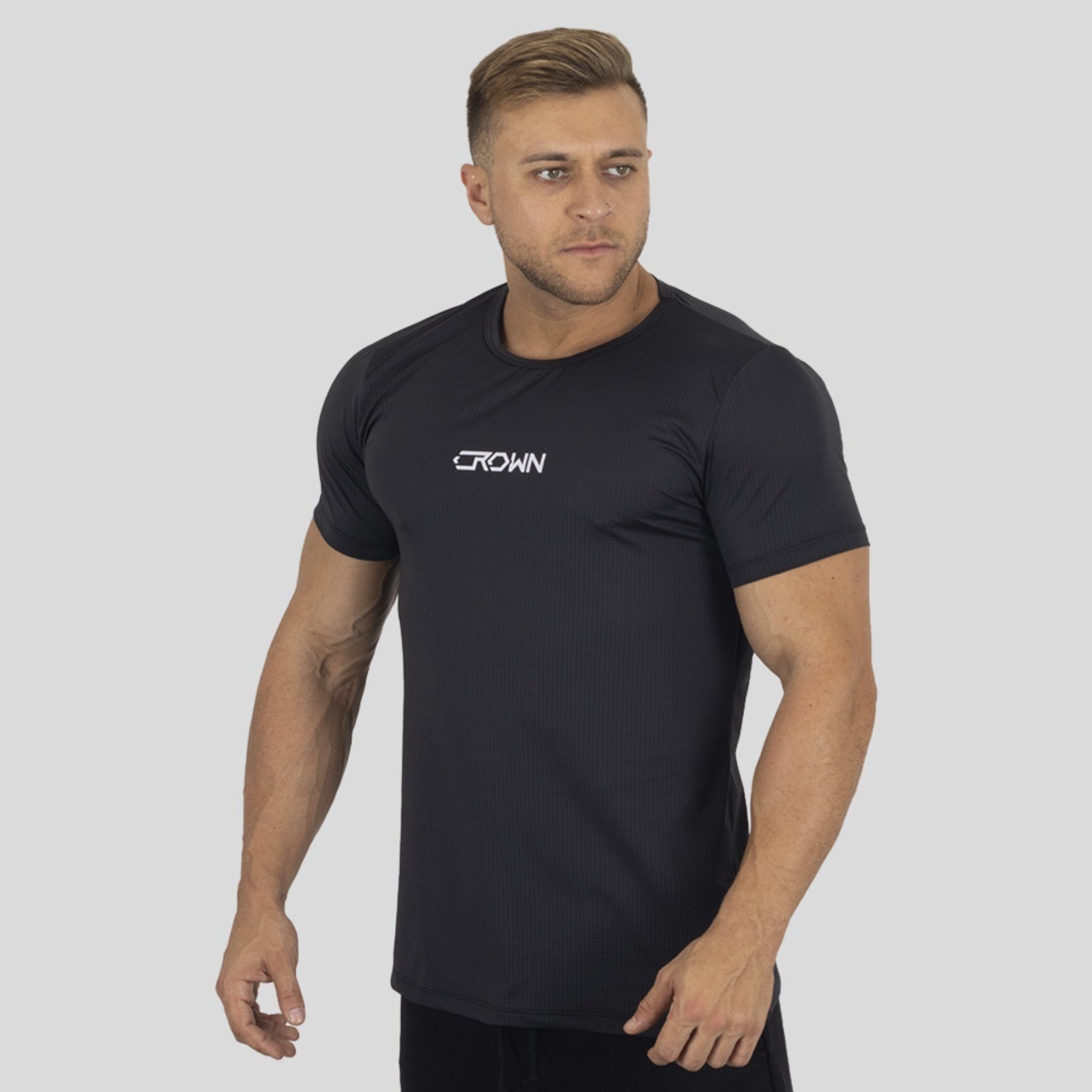 Camiseta Crown Training Dry Fit Ice HardLine Preta