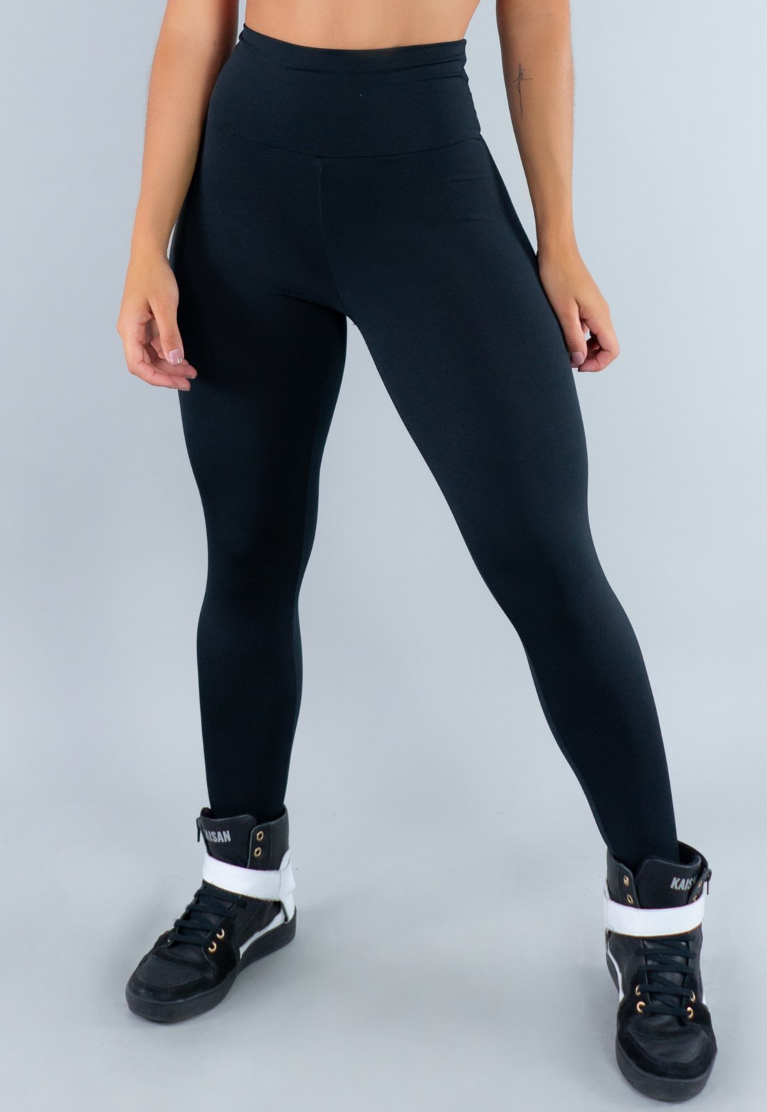 Calça Legging MVB Modas Cintura Alta Preta