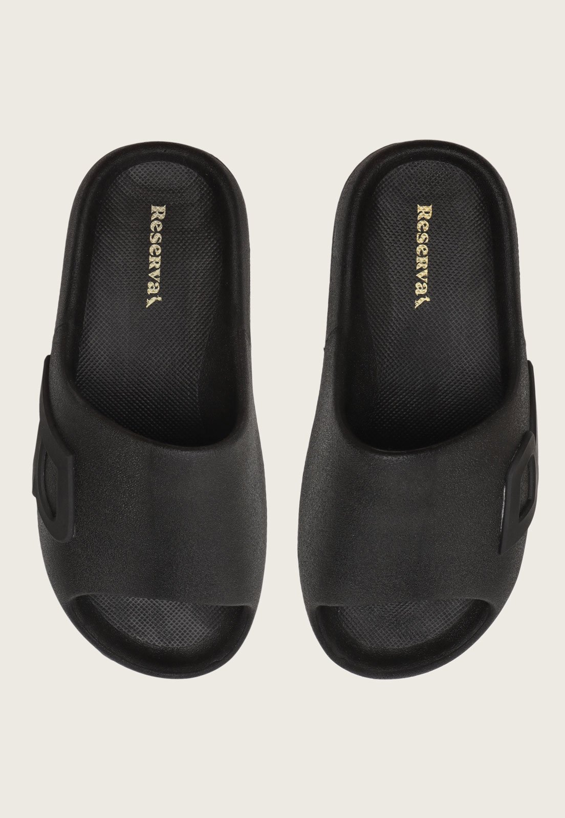Chinelo Slide Reserva Logo Lateral Preto