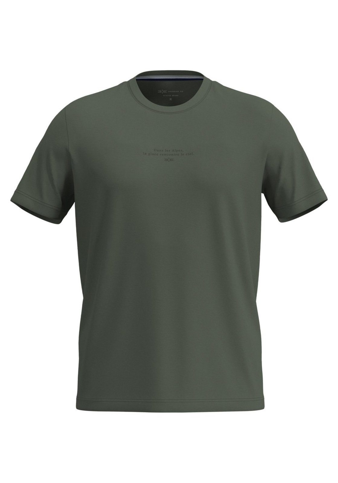 Camiseta De Mangas Curtas Em Malha De Algodão Pima