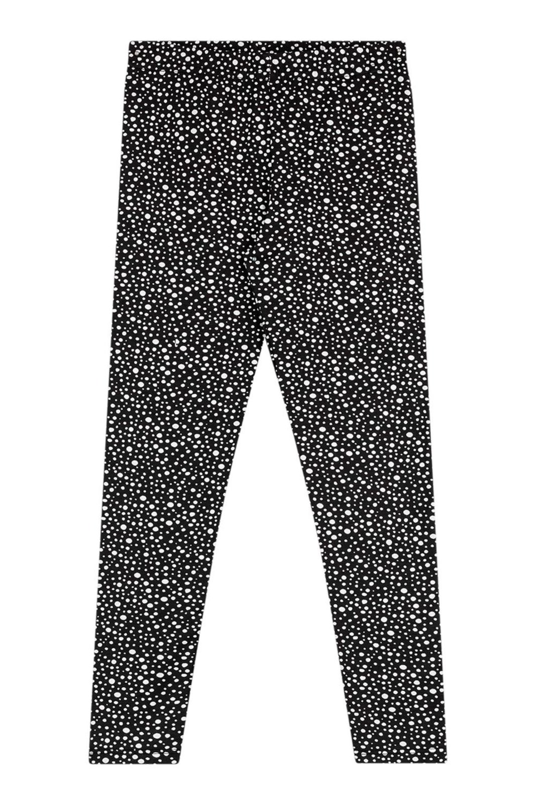 Infantil - Calça Legging Menina Cotton Estampa Elian Preto