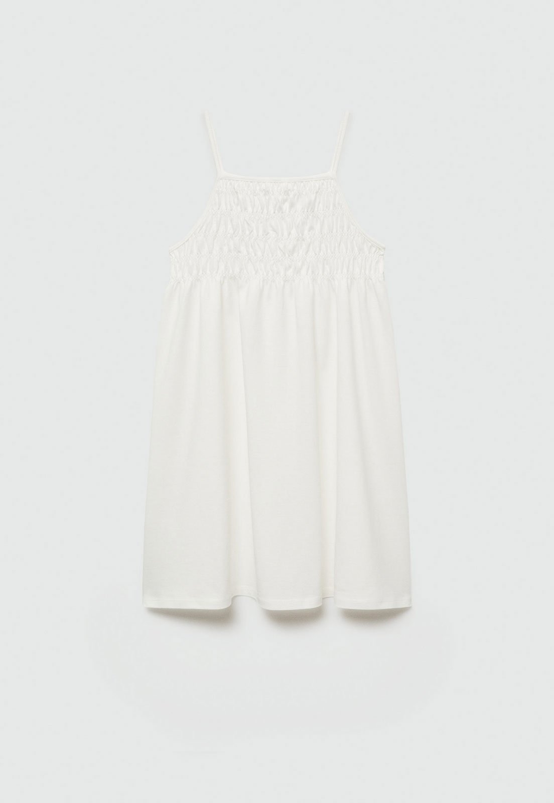 Infantil – Vestido MANGO Recortes Off-White