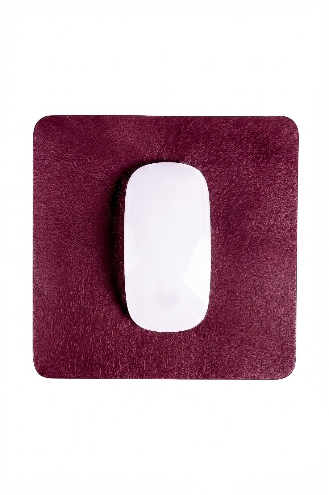Mouse pad Médio 20x20 em couro liso Segno - Marsala
