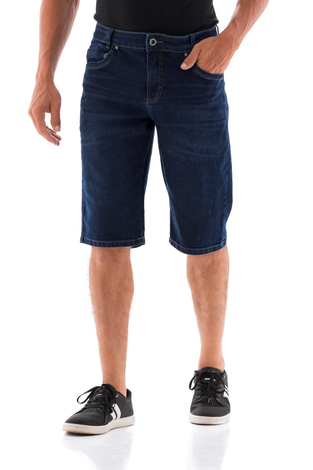 Vista 2 Bermuda Masculina Arauto Clássica ARAUTO JEANS azul/azul marinho/jeans ARAUTO JEANS azul/azul marinho/jeans