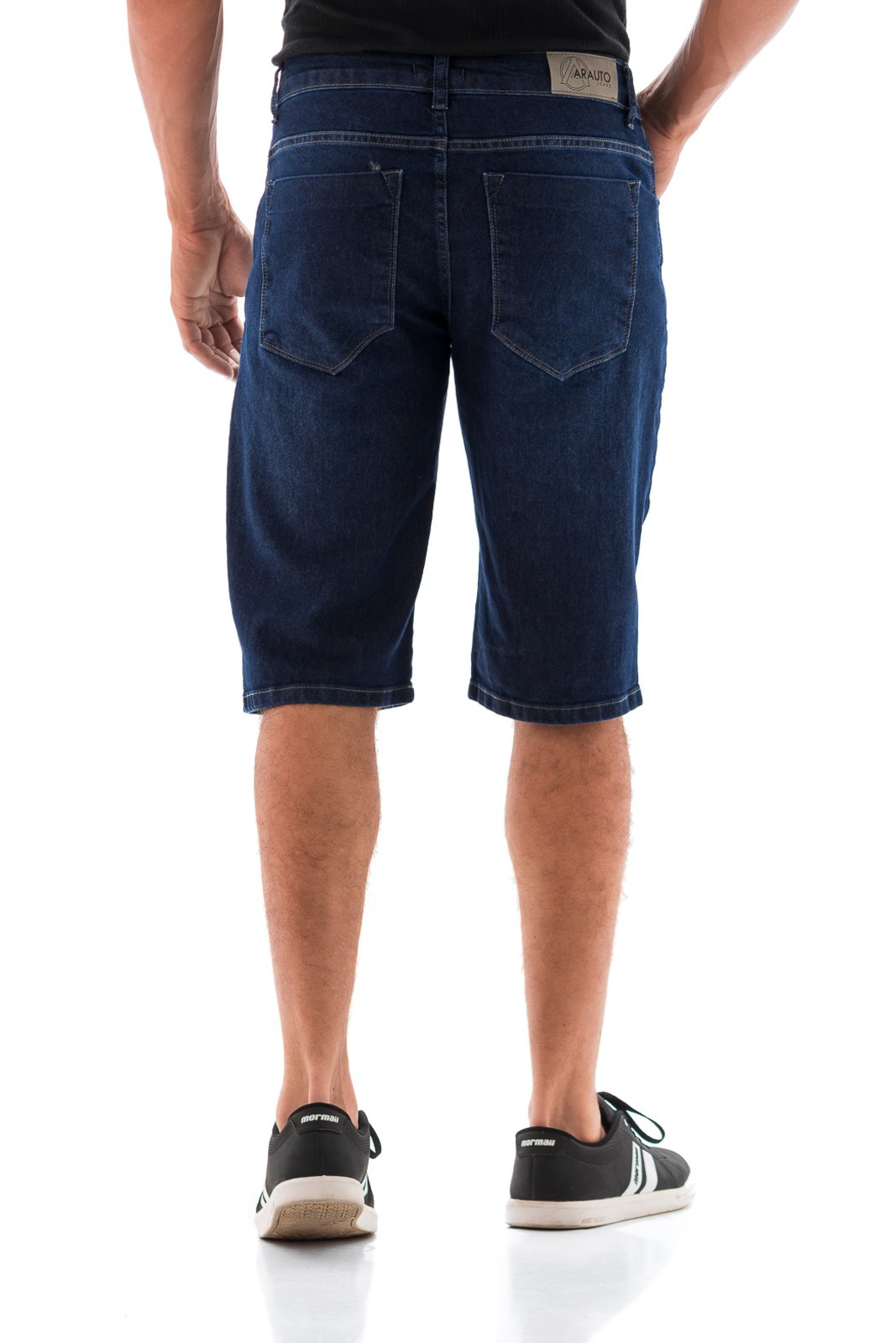 Vista 3 Bermuda Masculina Arauto Clássica ARAUTO JEANS azul/azul marinho/jeans ARAUTO JEANS azul/azul marinho/jeans