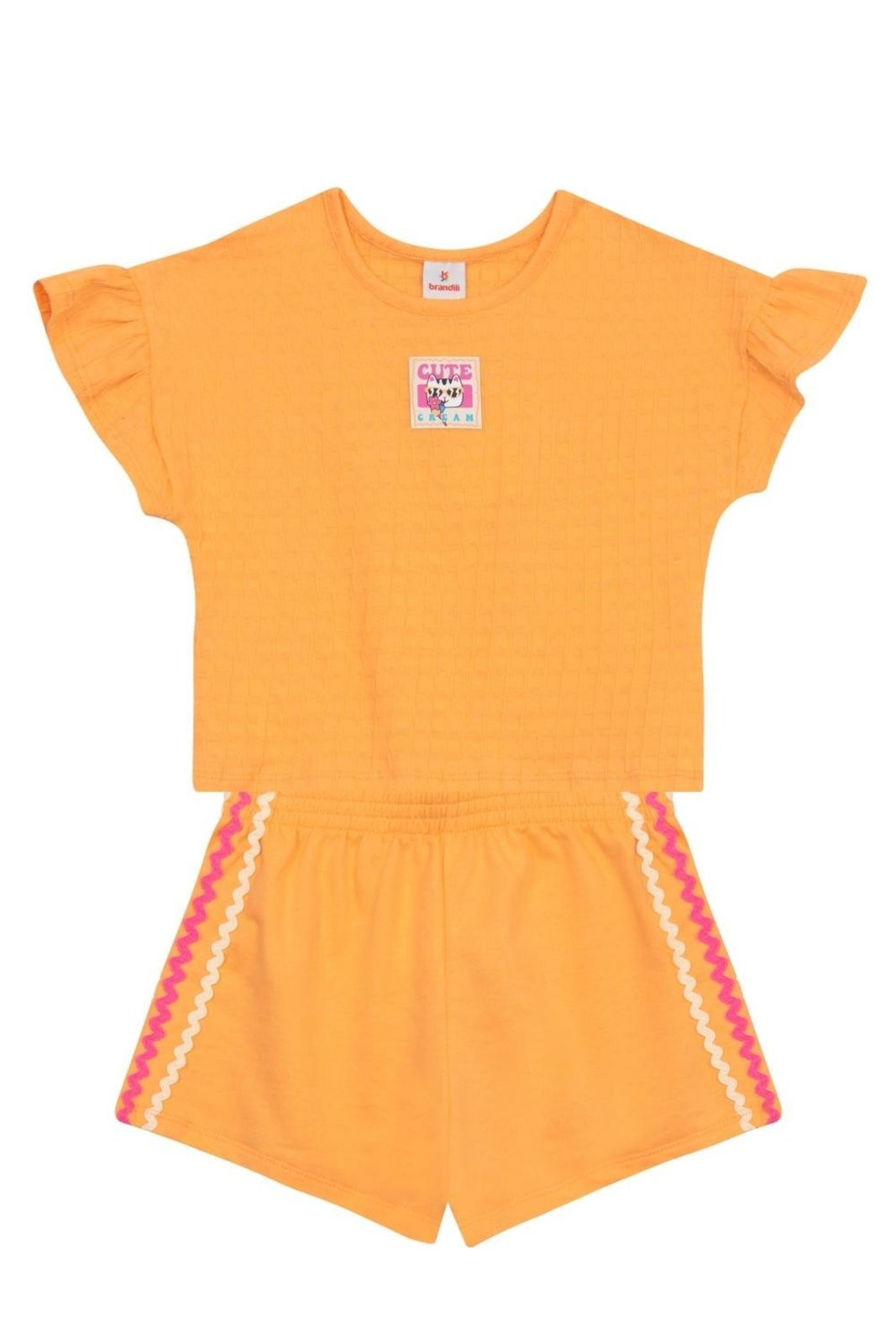 Infantil - Conjunto menina em cotton Brandili