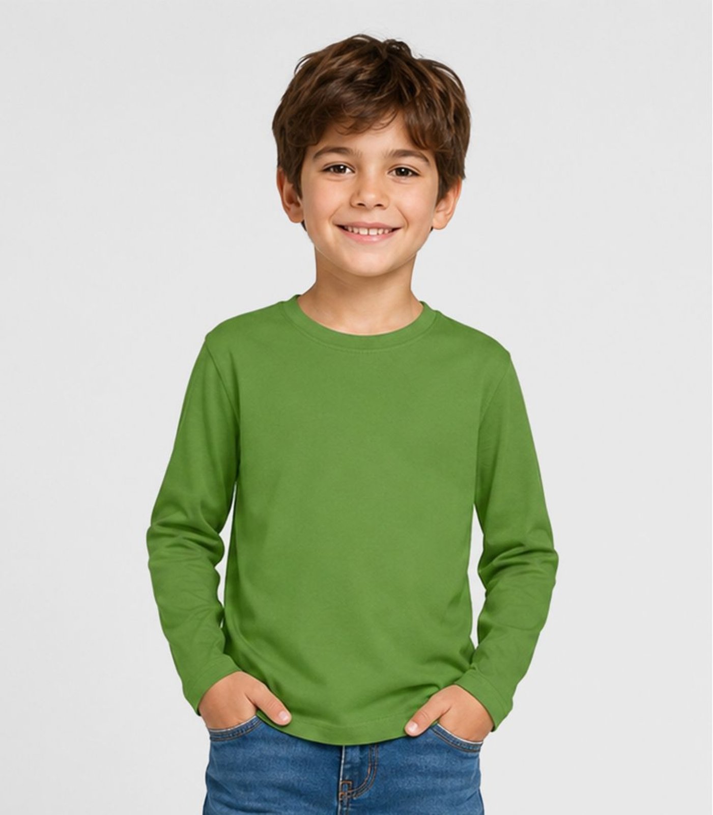 Camiseta Manga Longa Masculina Select Verde