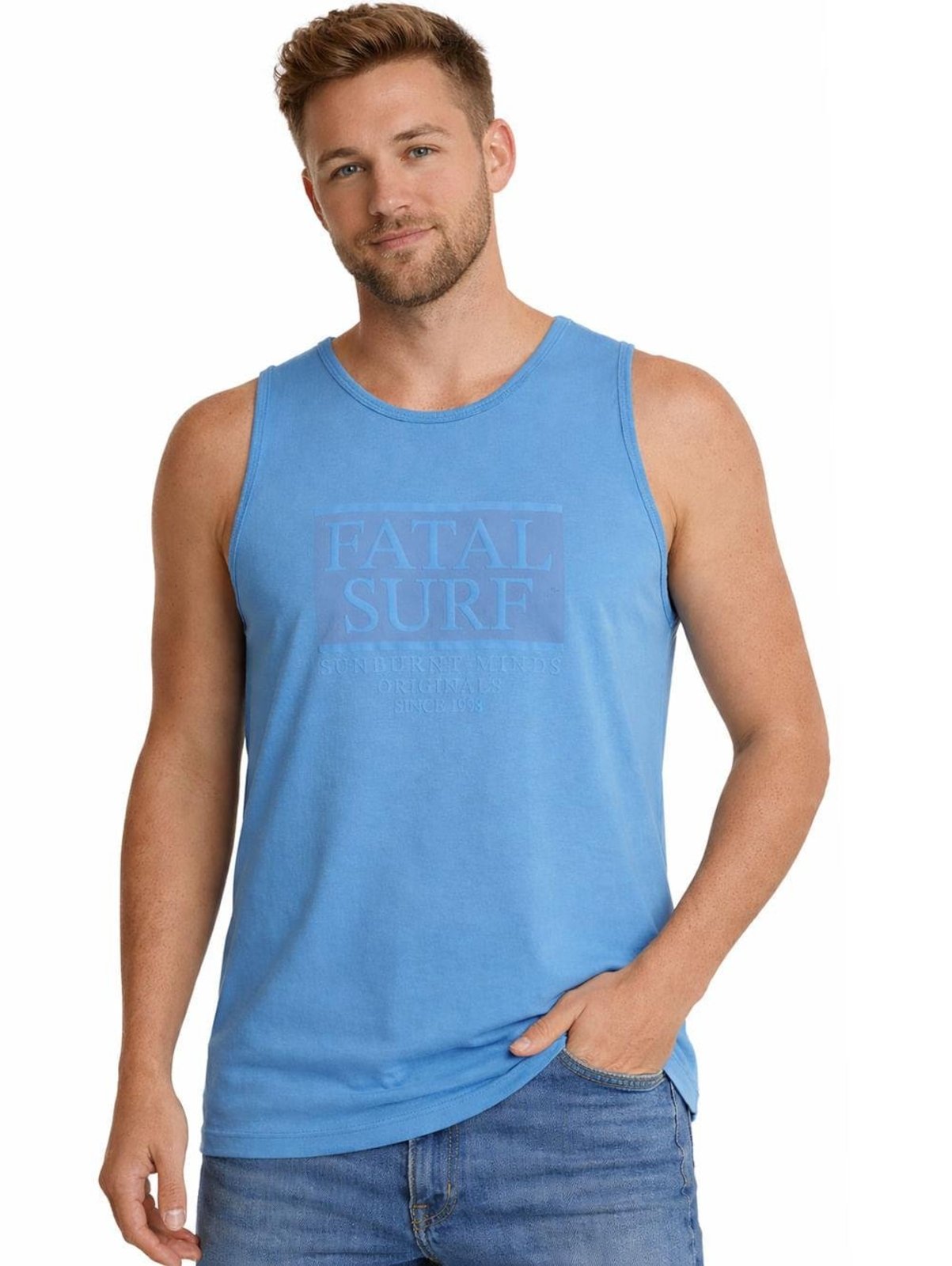 Camiseta Regata Masculina AZUL