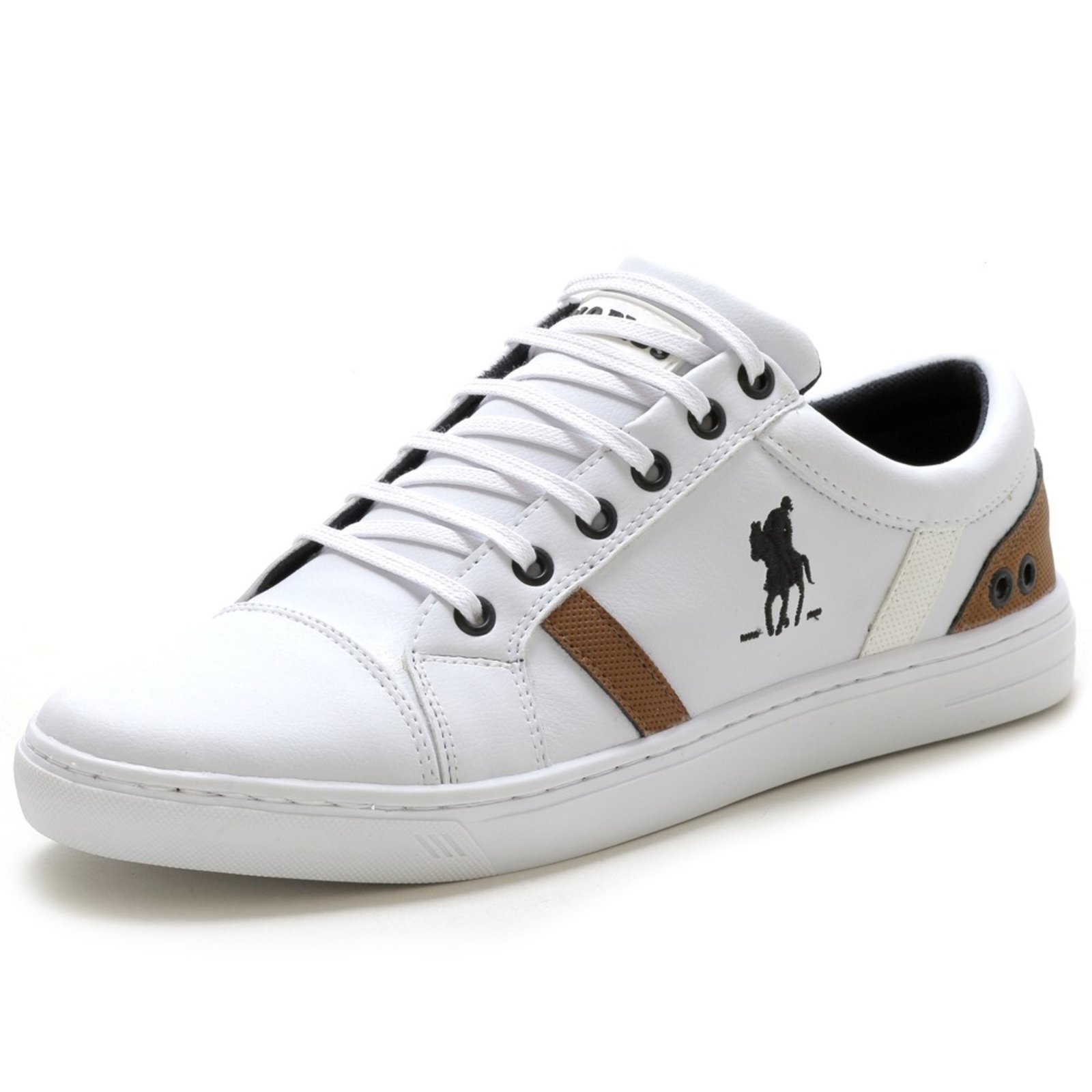 Sapatenis Tenis Original Polo Plus Casual Branco Cadarco