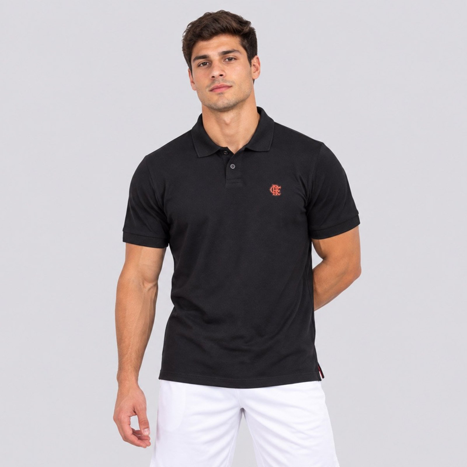Polo Flamengo Gana Piquet Preta