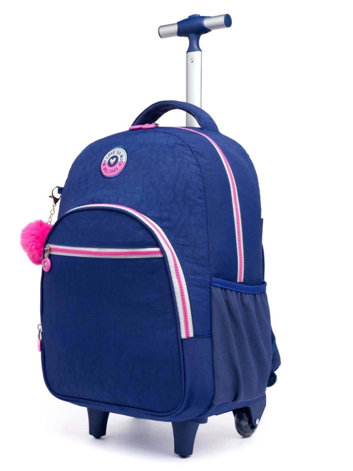 Vista 3 Infantil - Kit Mochila Rodinha Spector Reforçada Lancheira Térmica Estojo Escolar azul Spector azul