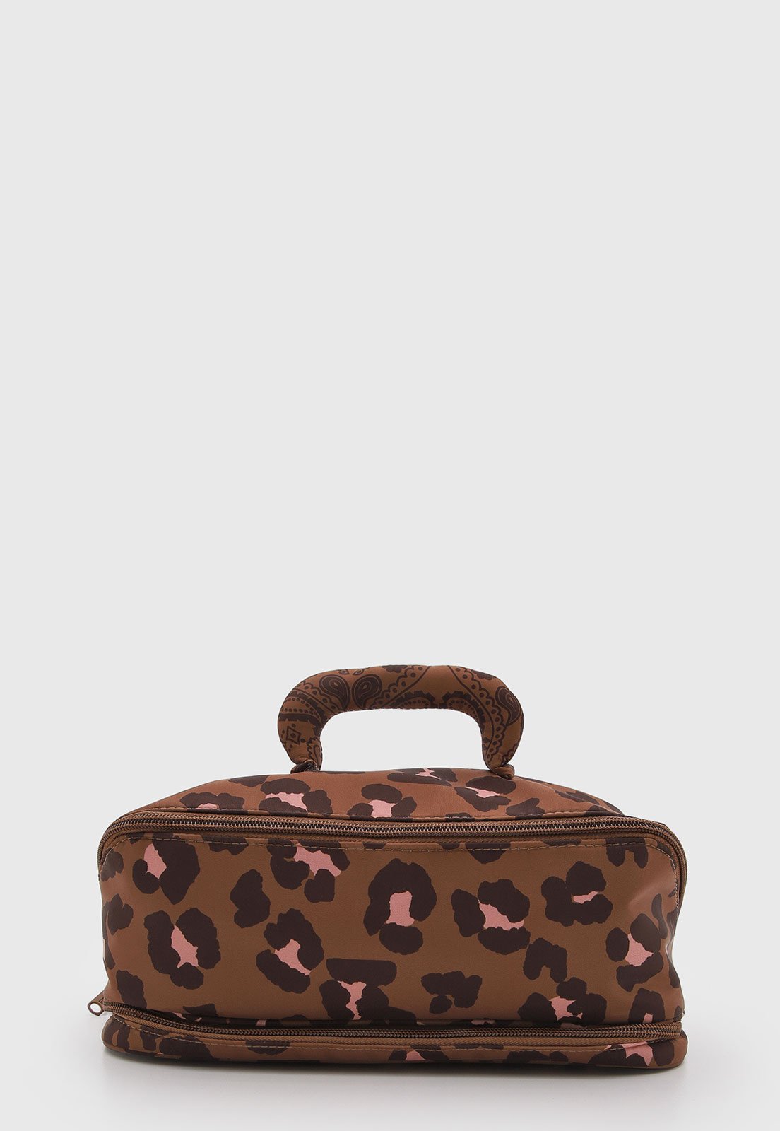 Necessaire FARM Estampa de Onça Marrom
