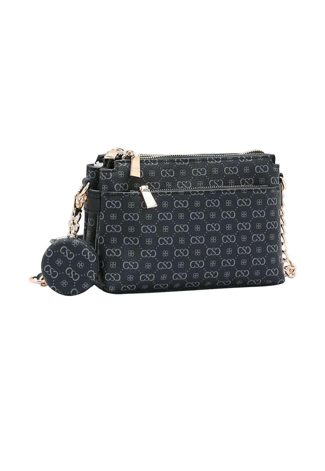 Bolsa Feminina Chenson Monograma Elegance 3485408 Preto