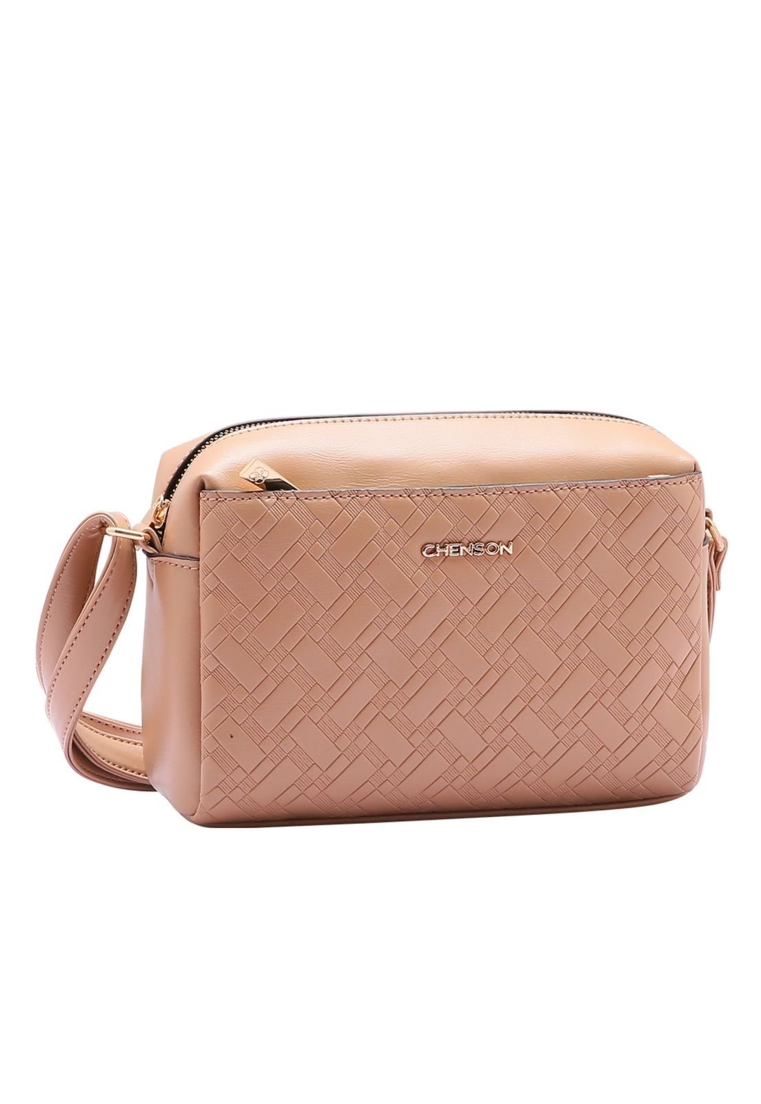 Mochila Feminina Mix de Texturas 3484066 Bege