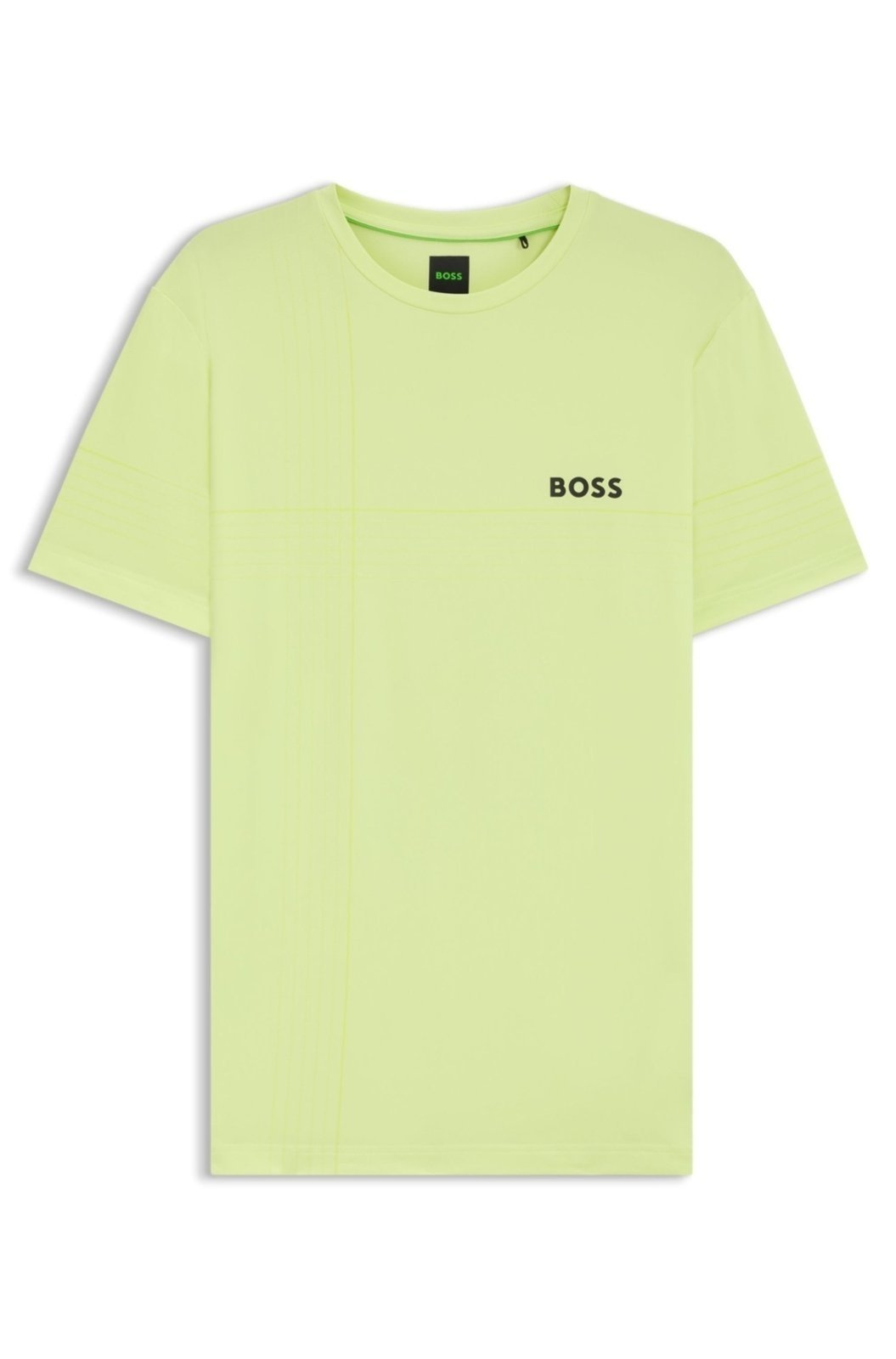 Camiseta De Ajuste Slim Ativa Em Jersey Elástico