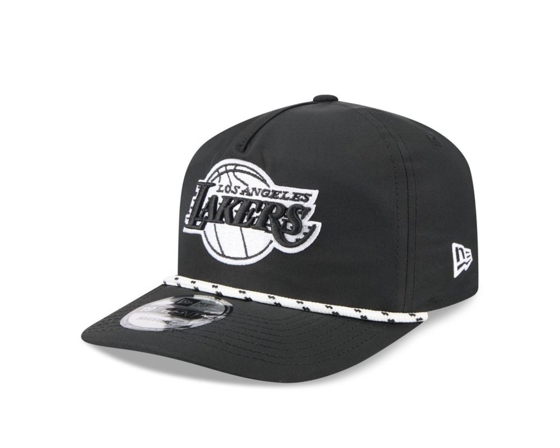 Bone New Era 19TWENTY Los Angeles Lakers Quickstrike 2025 Preto