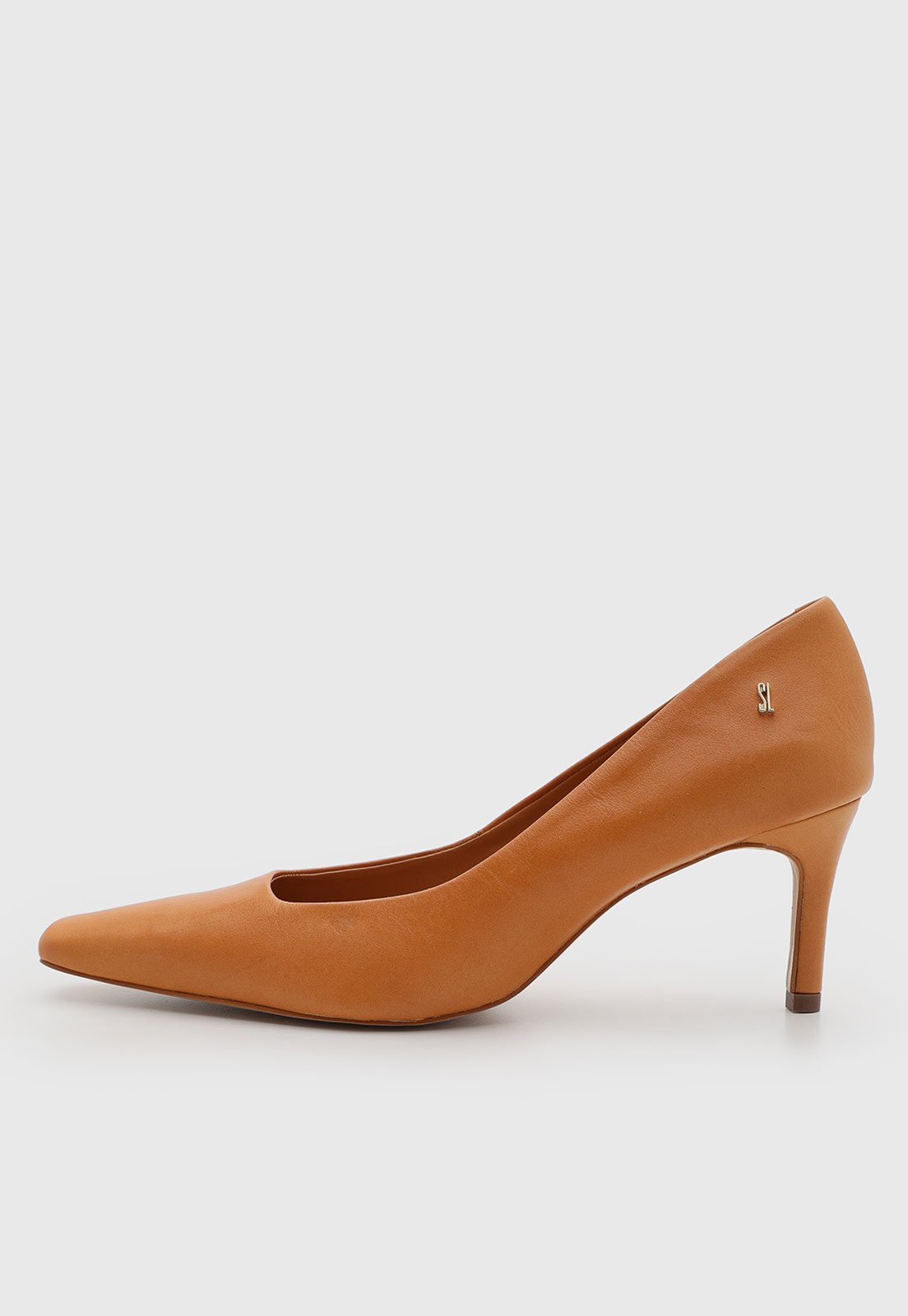 Scarpin Feminino Santa Lolla Couro Caramelo