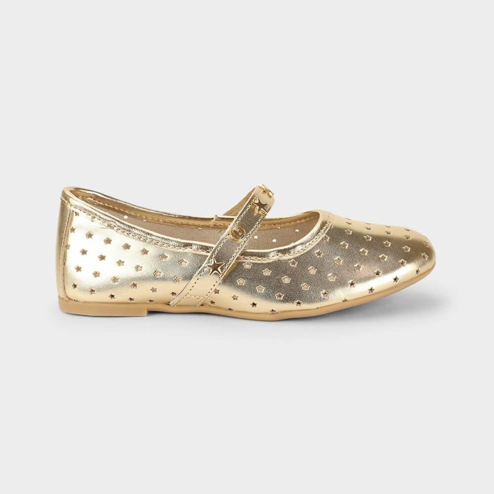Infantil - Sapatilha Bibi Ballerina Basic Dourada Estrelada 1238094 20