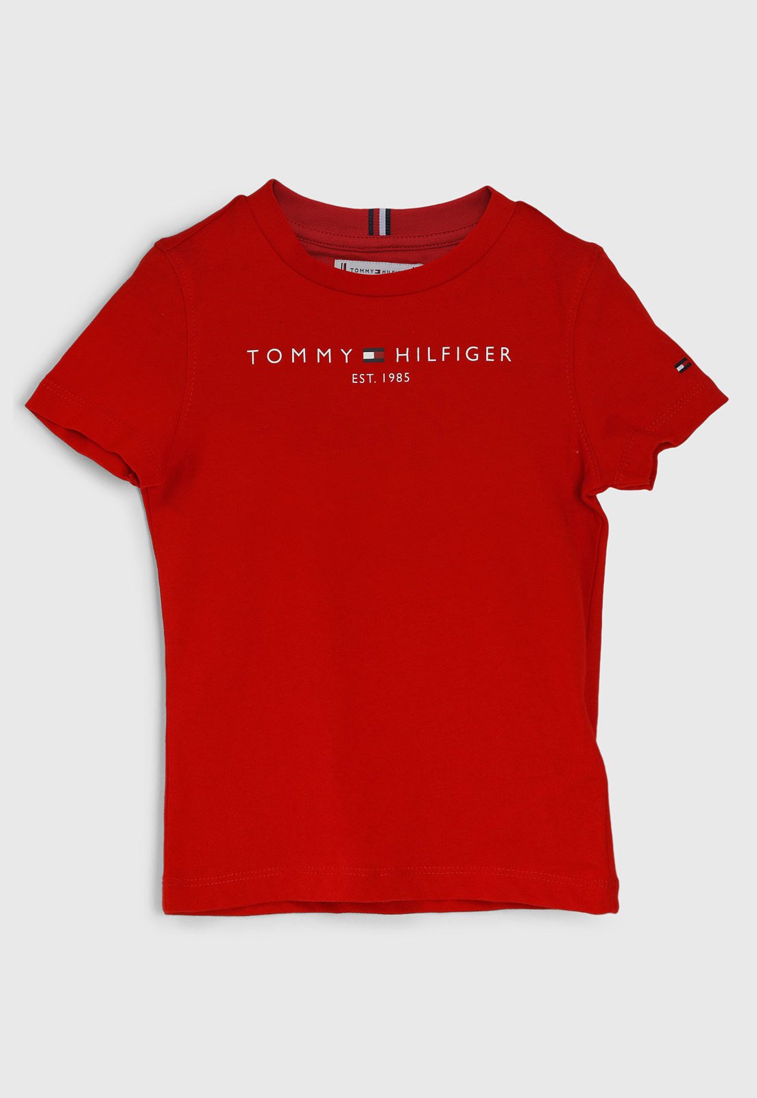 Infantil - Camiseta Tommy Hilfiger Manga Curta Vermelha