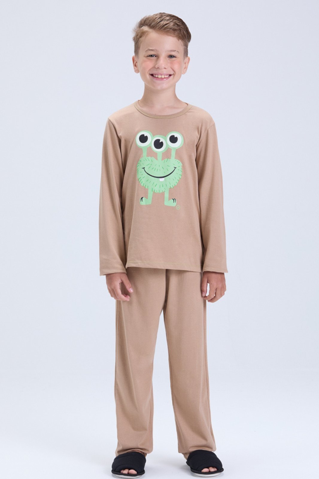Vista 2 Pijama Masculino Inverno Etzinho Brilha no Escuro VIDA COSTEIRA verde VIDA COSTEIRA verde