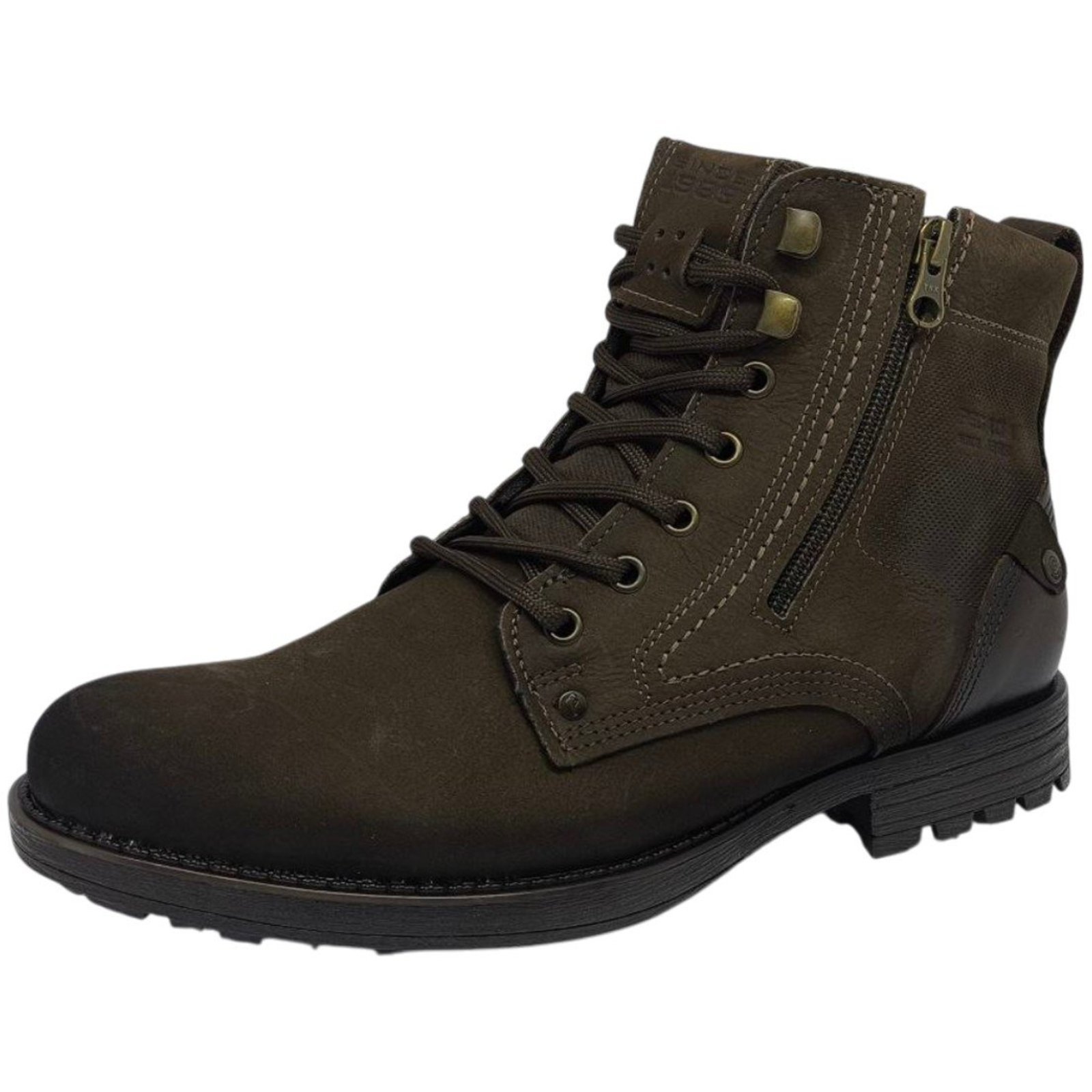 Bota Coturno Masculino Conforto Tratorado Macio Couro Pegada