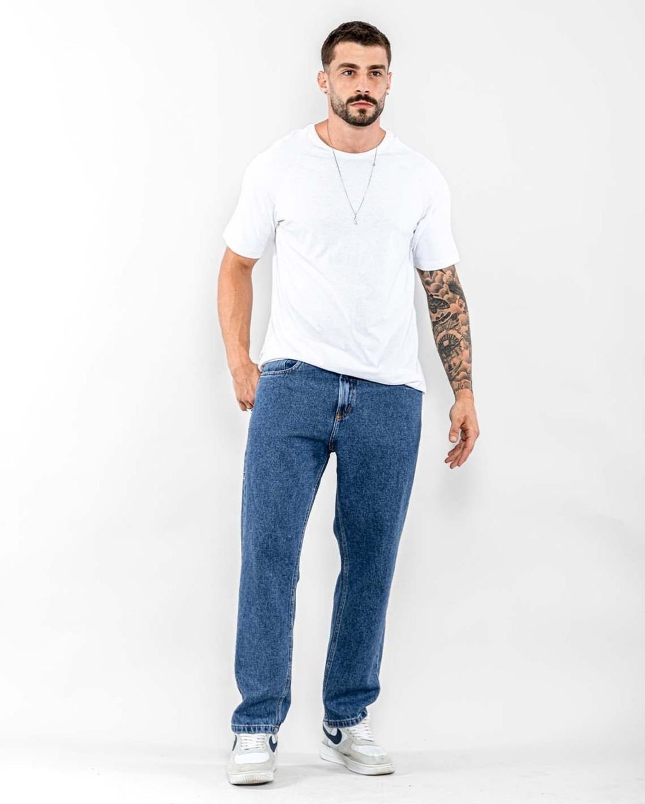Calça Jeans Masculina Reta 21935 Escura Consciência