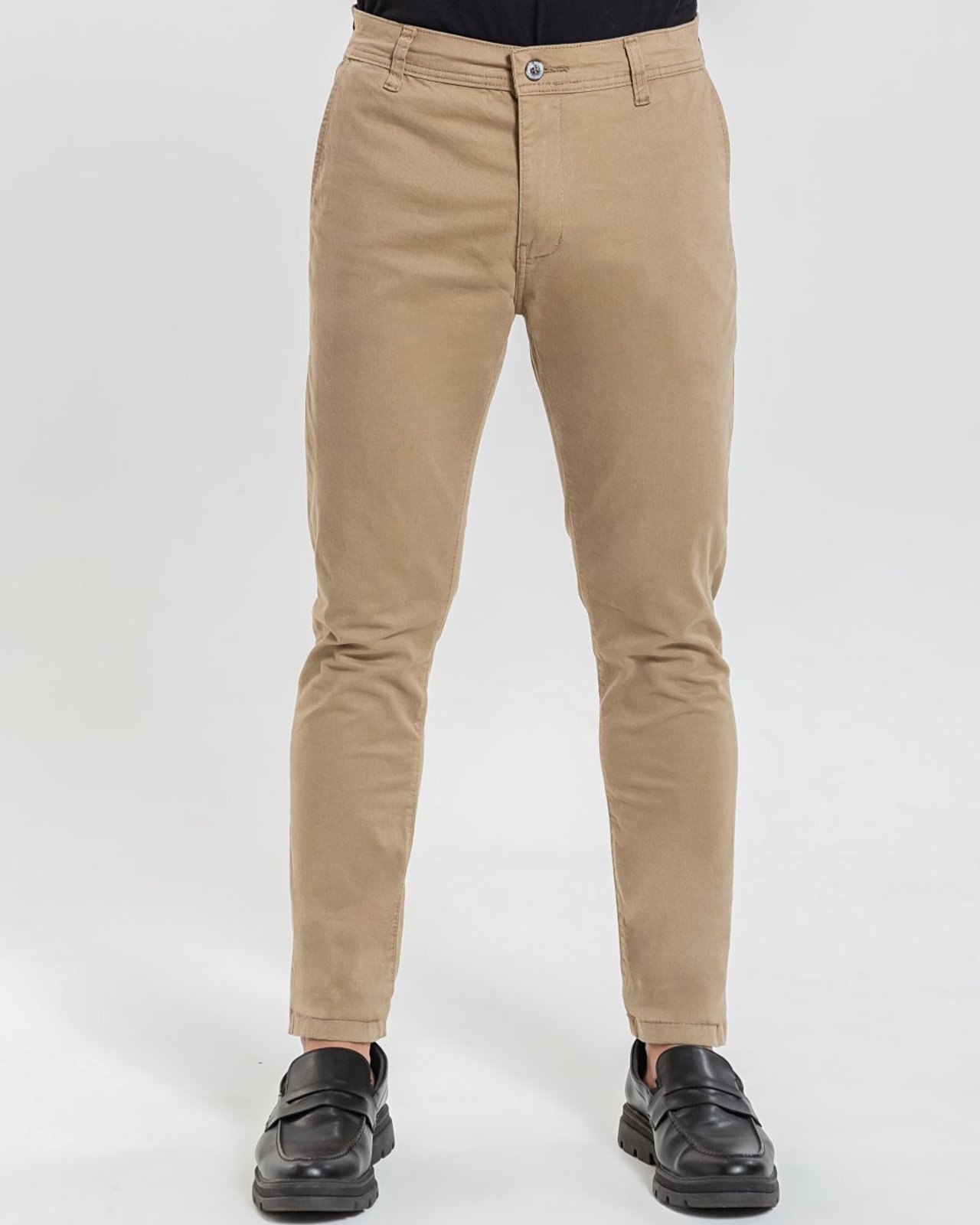 Calça Masculina Alfaiataria Sarja Caqui