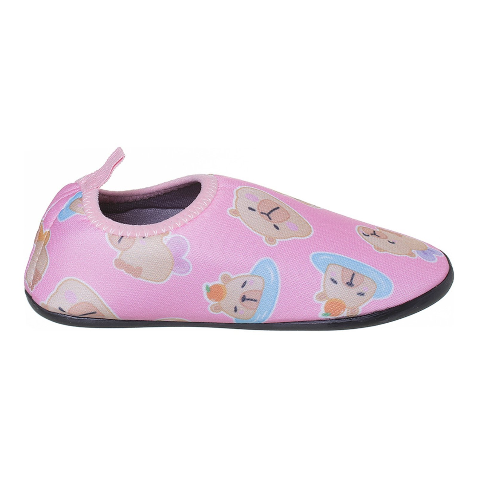 Vista 3 Infantil - Sapatilha Menino Sapatilha Aquática Antiderrapante Piscina Capivara Angipé rosa Angipé rosa
