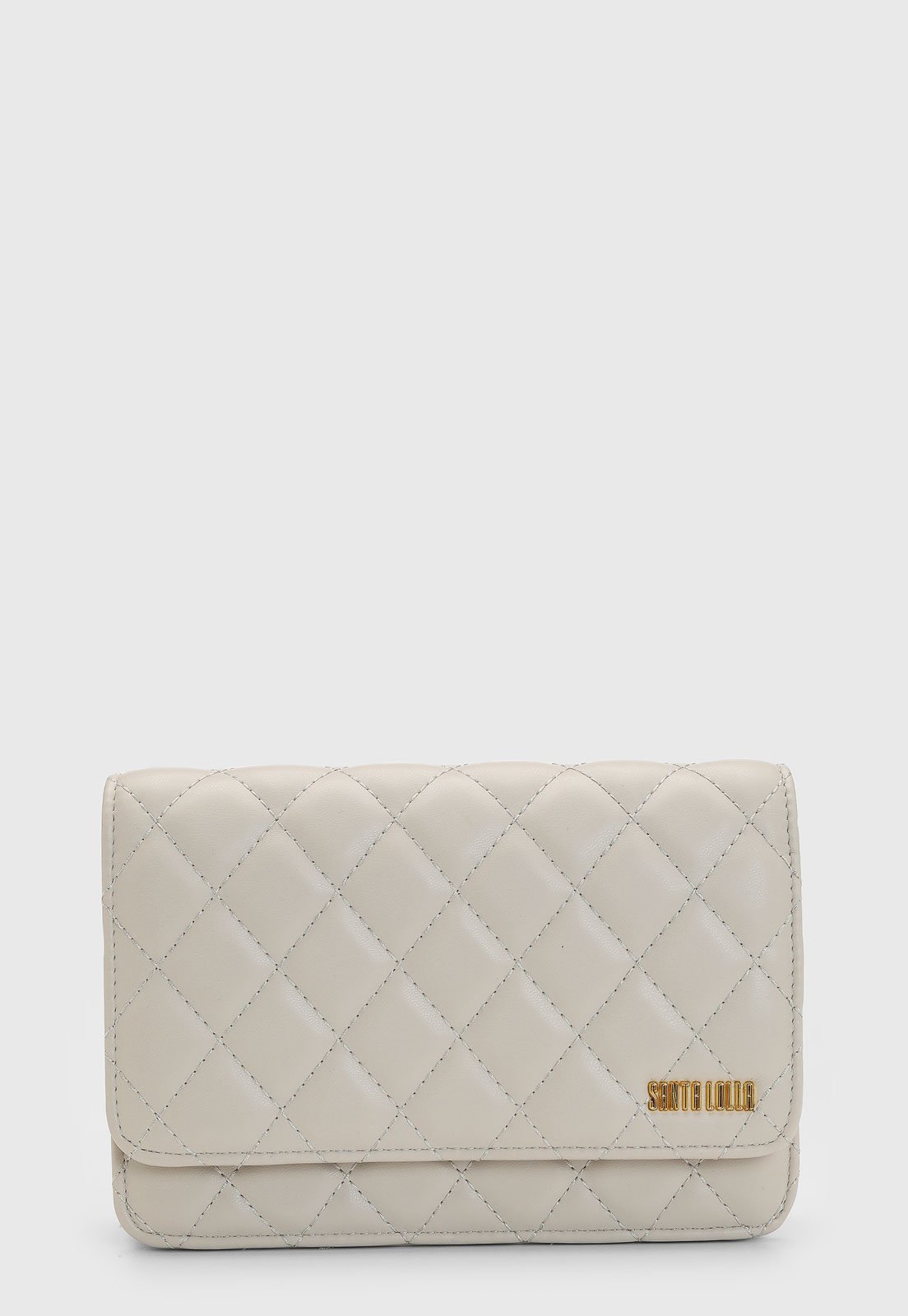 Vista 2 Bolsa Feminina Santa Lolla Matelassê marrom Santa Lolla marrom