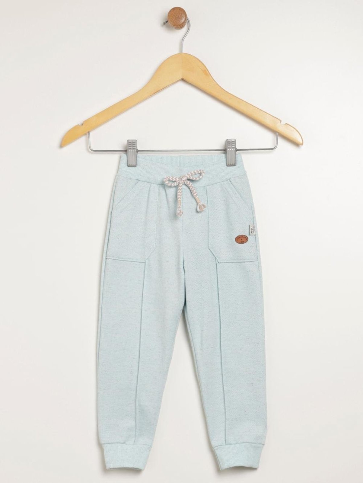 Infantil - Calça Moletom Com Punho Para Menino - AZUL