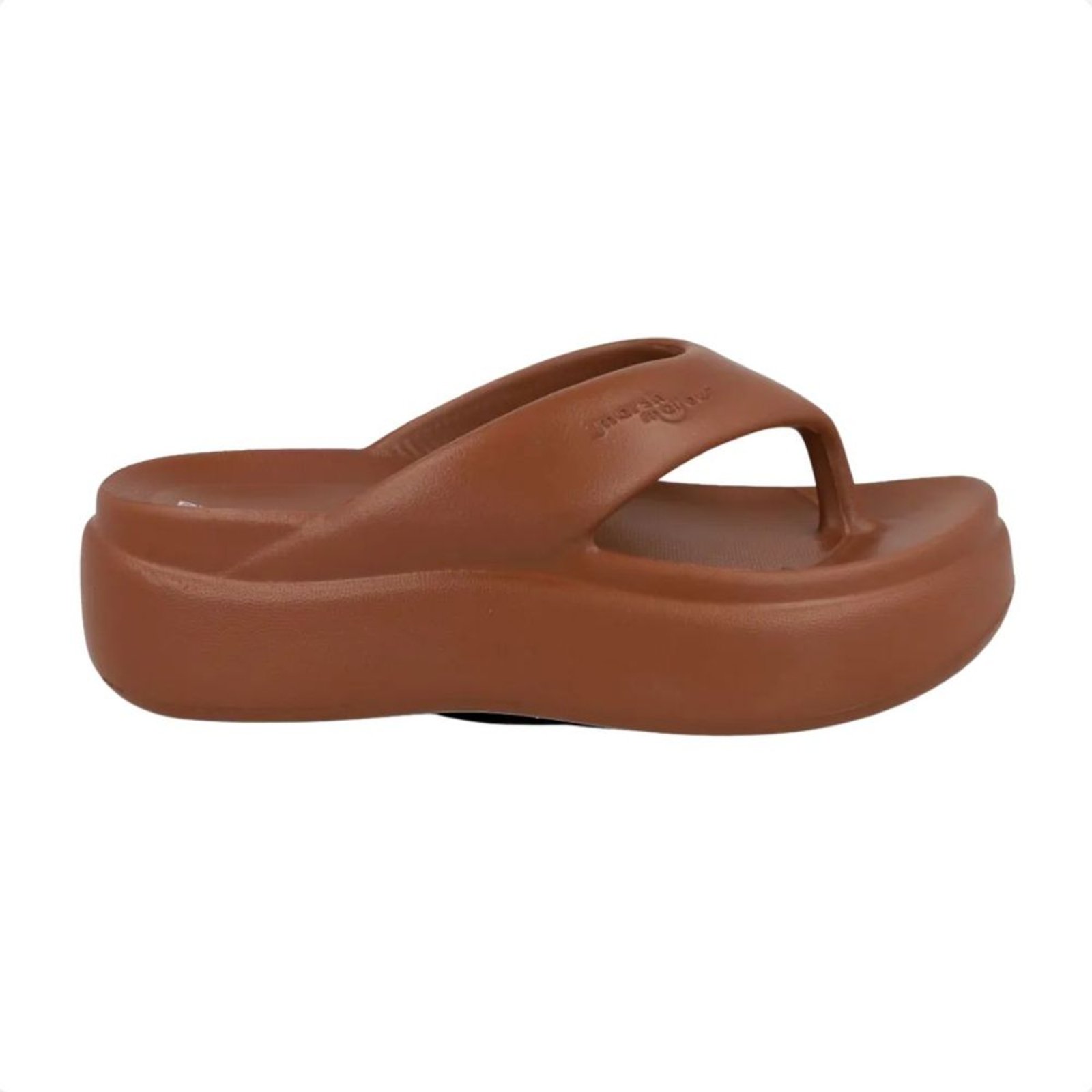 Vista 2 Tamanco Feminino Anabela Piccadilly Marshmallow marrom Piccadilly marrom