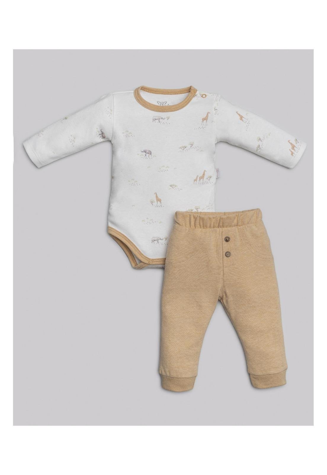 Infantil - Conjunto Longo Estampado Anjos Baby G Unico