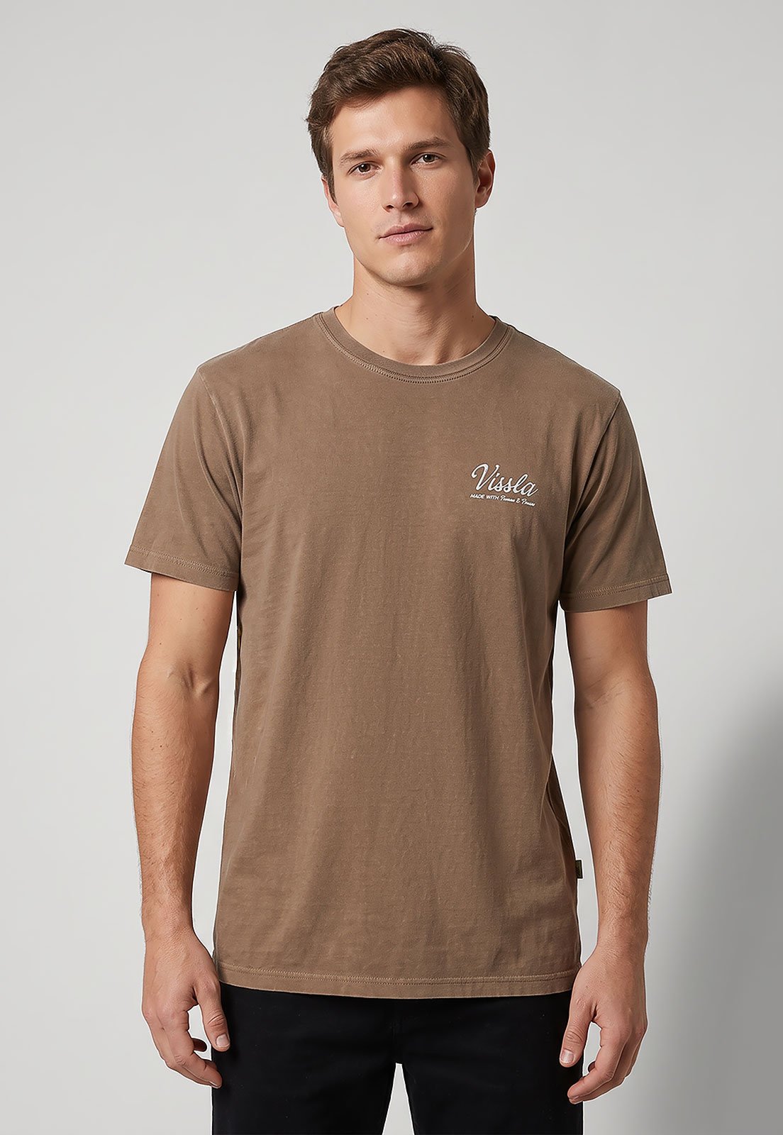 Camiseta Masculina Vissla ESP Handmade Marrom