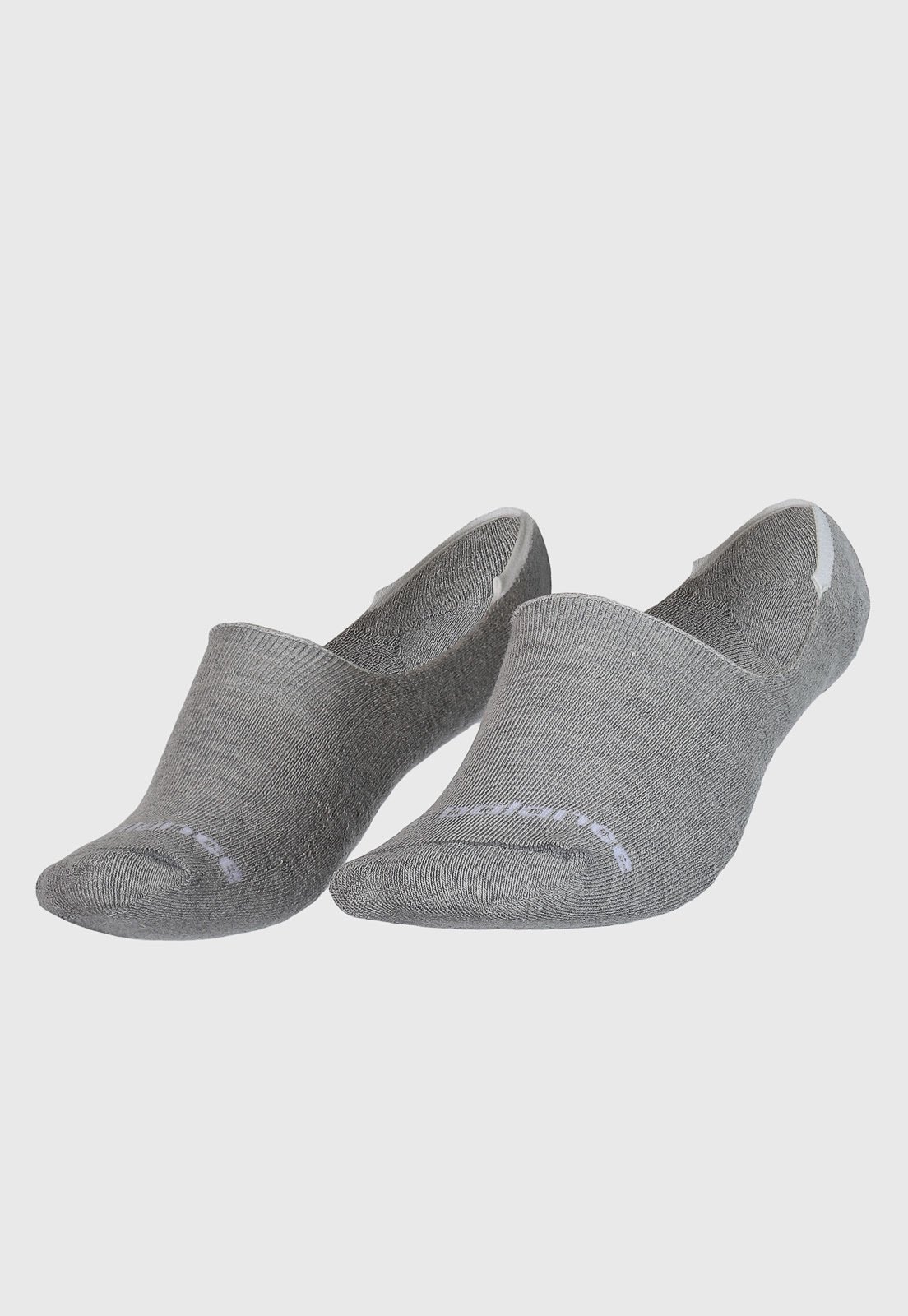 Meia New Balance Com Silicone Cinza