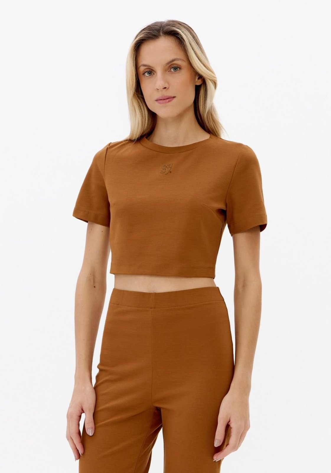 Blusa Cropped Manga Curta Sport Easy