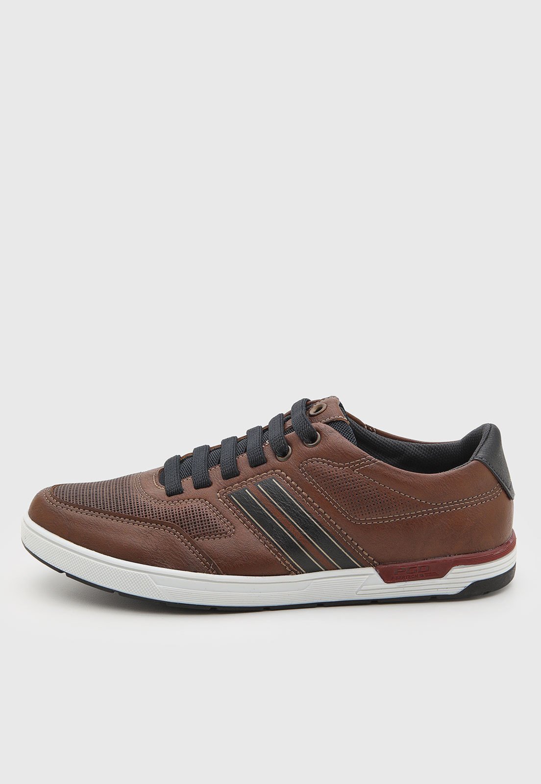 Tênis Masculino Pegada Casual Marrom
