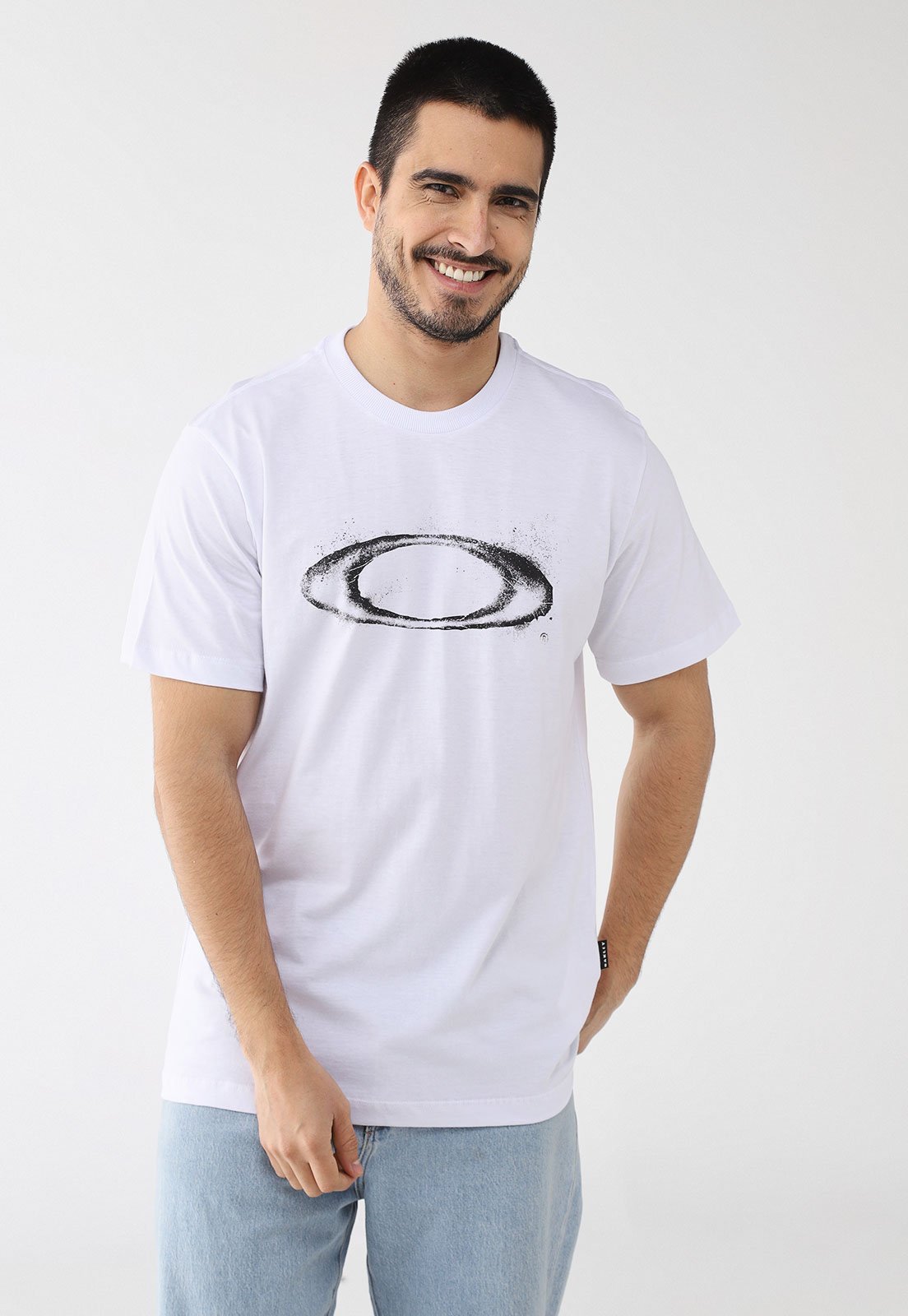 Camiseta Masculina Oakley Ellipse DU Branca