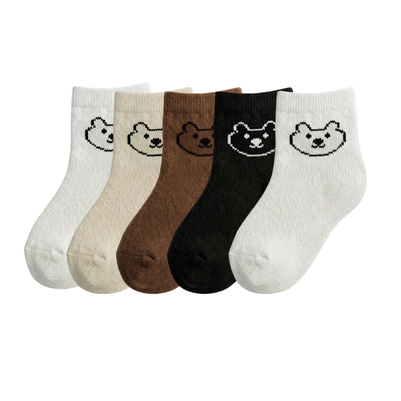 Kit 5 Pares de Meias QLC Sports Algodão Cano Médio Sortida