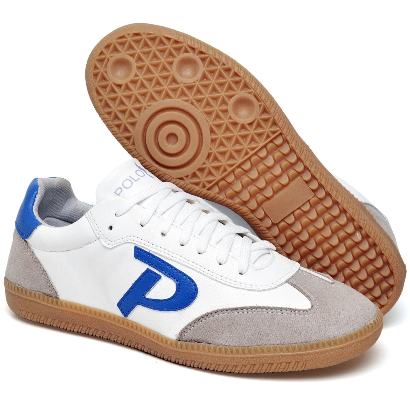 Tênis Feminino Casual Azul Moderno Estiloso Confortável Sola Baixa Polo Blu do 34 ao 43