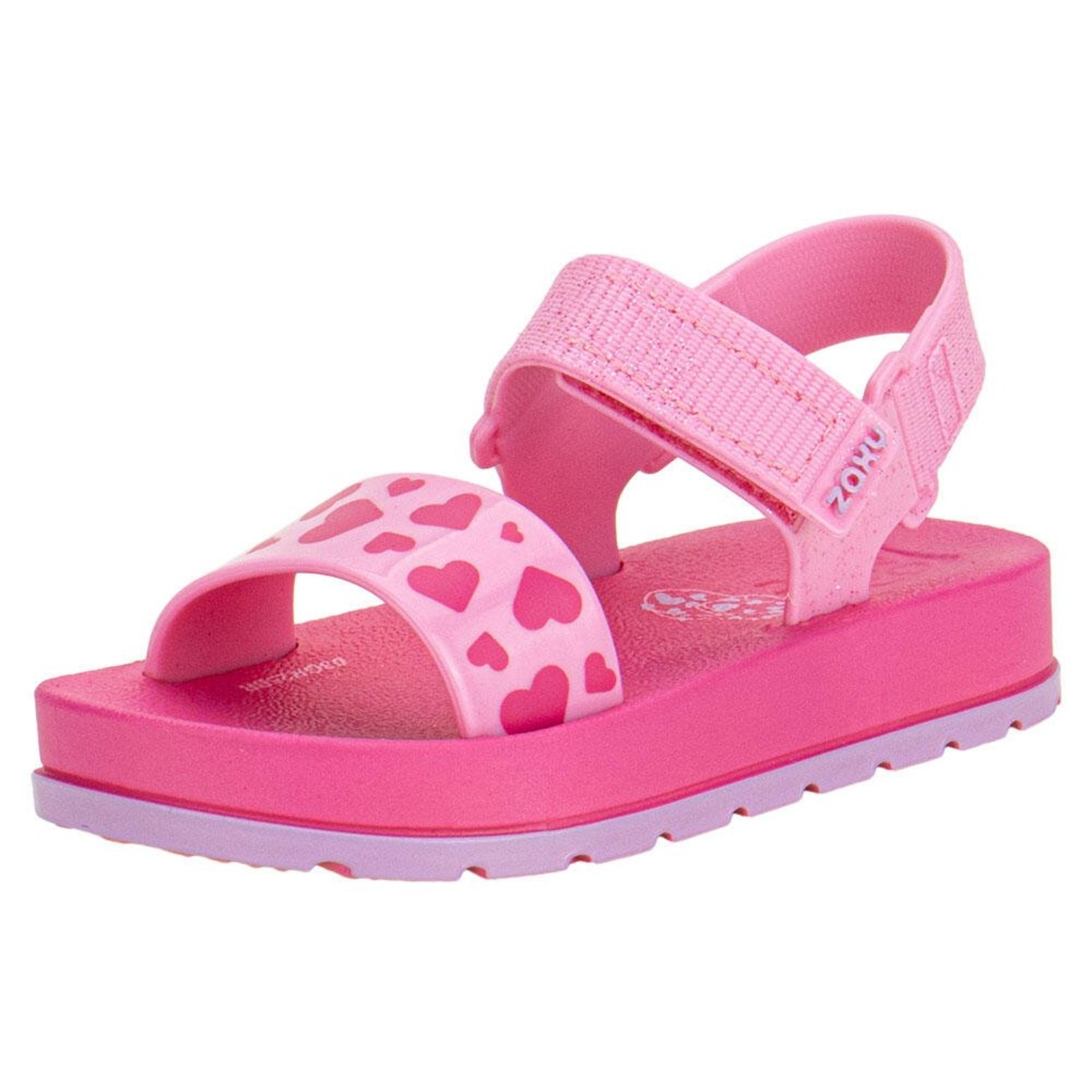 Infantil - Sandália Moderninha Print Zaxynina 19060 3299060 Pink