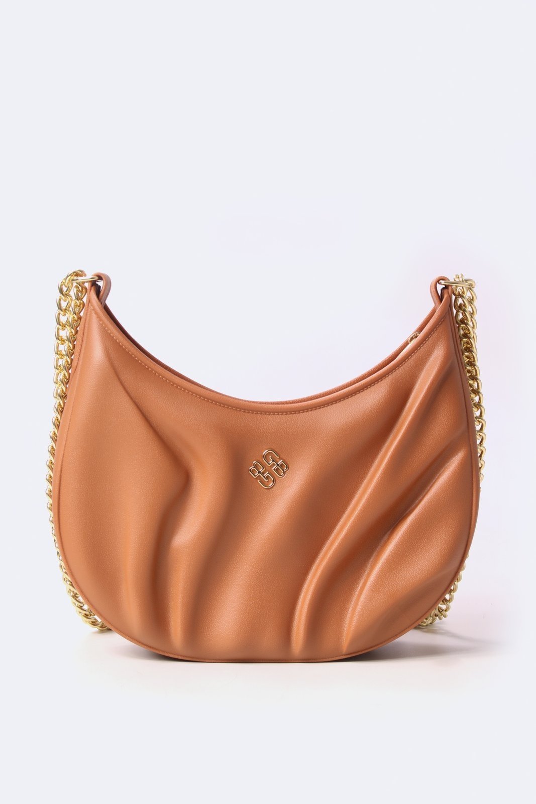 Bolsa Hobo Luci Giulia Bardo Marrom